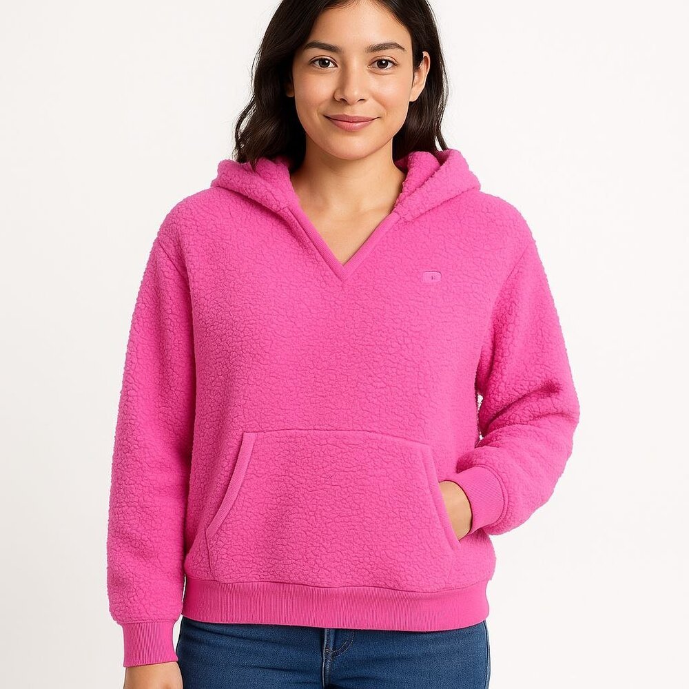 Victoria’s Secret PINK Pullover Fleece Hoodie Pink Women XL NWT